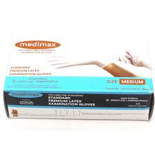 EXAMINATION GLOVES LATEX 100'S.