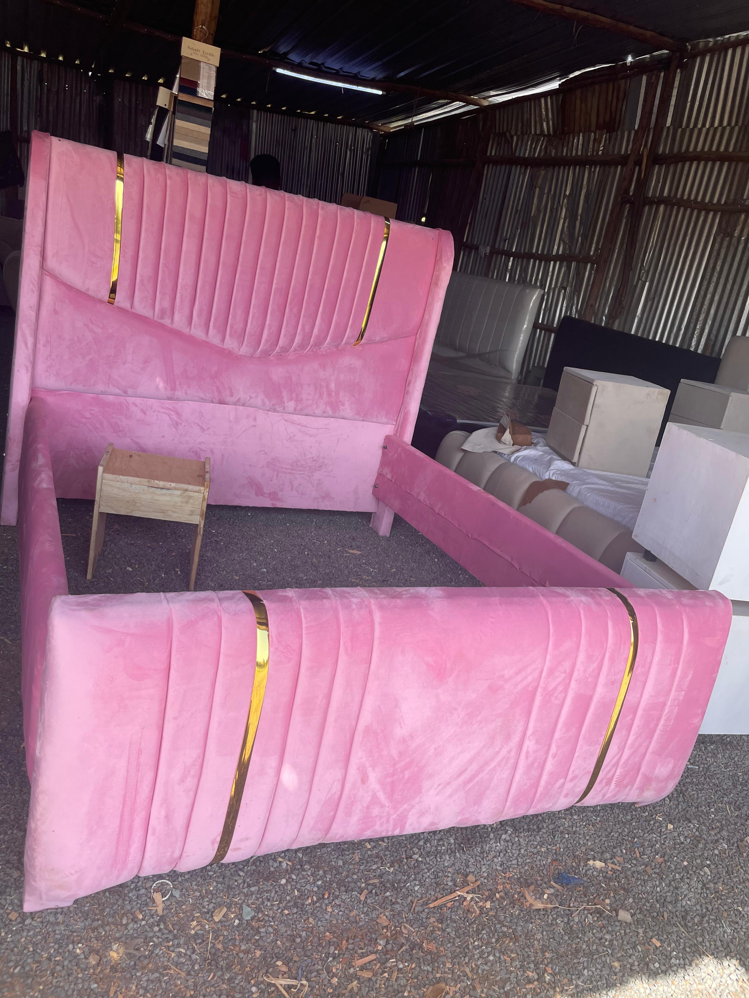 pink bed