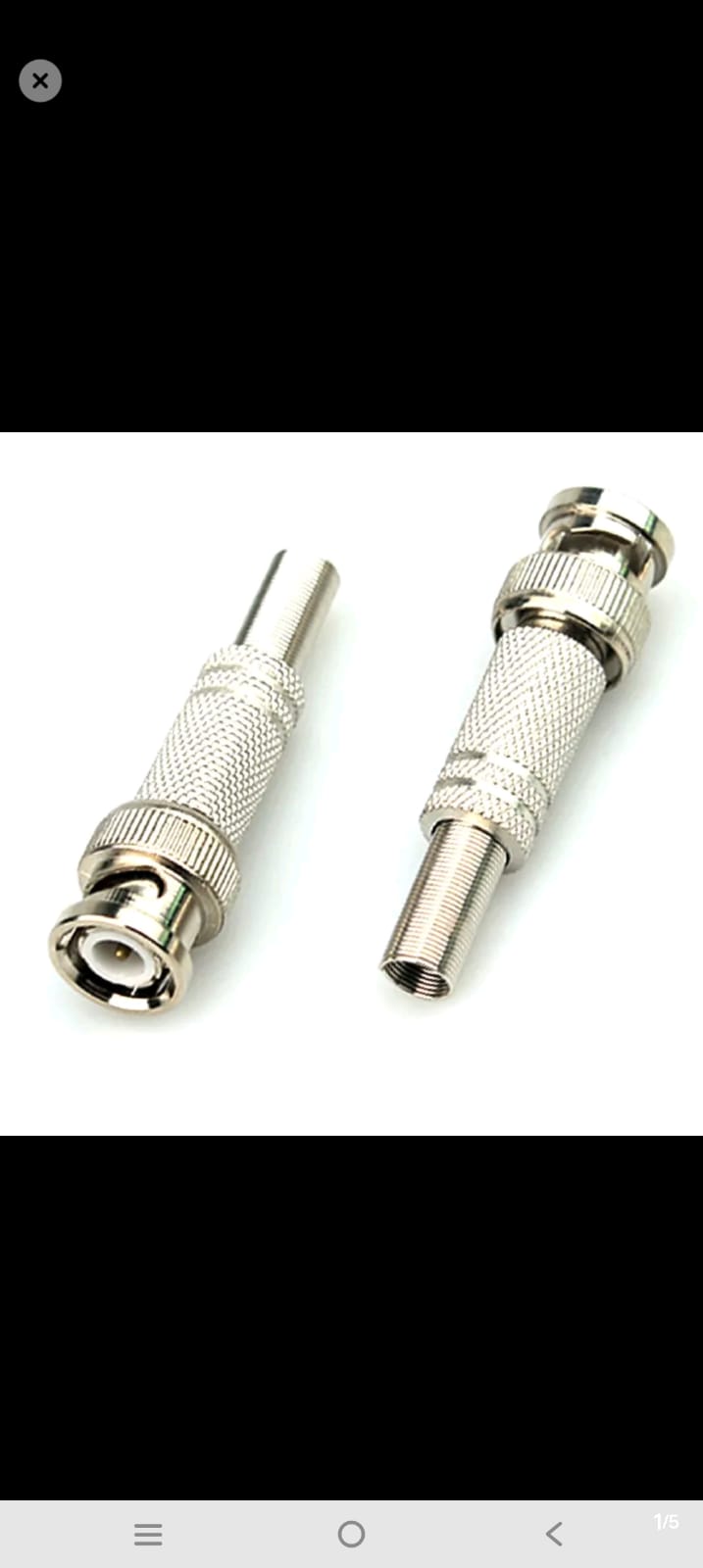 Male BNC Connectors For CCTV Cameras