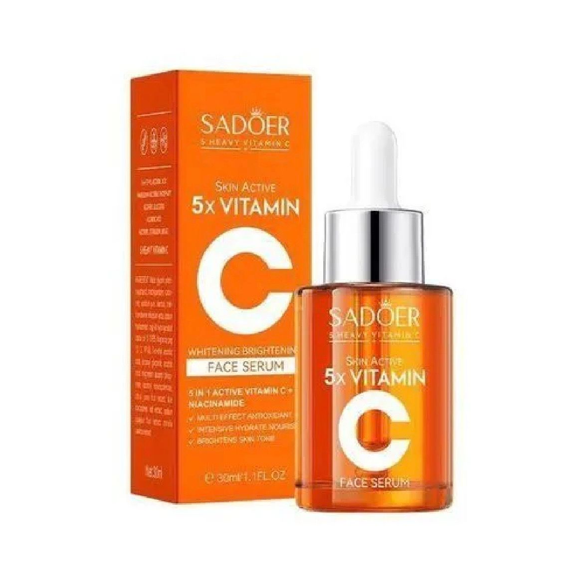 SADOER 5X Vitamin C Face Serum – Whitening & Brightening (30ml)
