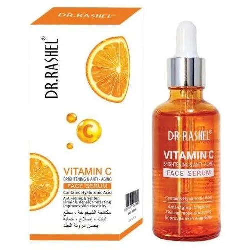 DR RASHEL Organic Vitamin C Serum for Face Dark Spots, Even Skin Tone, Lines & Wrinkles (Anti-aging) -50ml