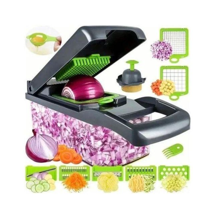14 In 1 Multifunctional Food Chopper Vegetable Chopper Onion Chopper Kitchen Vegetable Slicer Dicer Cutter Veggie Chopper