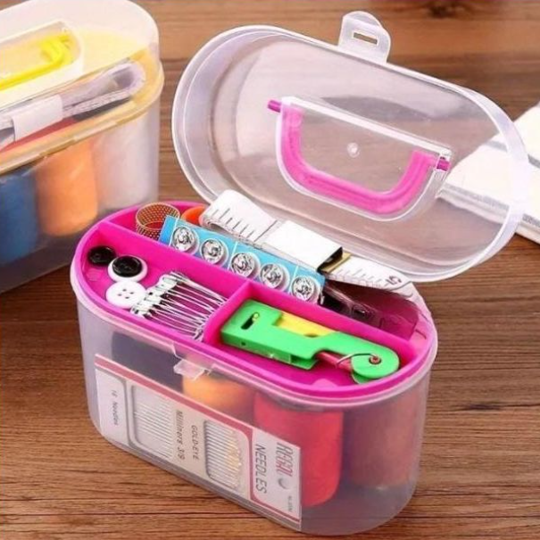 Household Portable Knitting Kits sewing tool storage box Multi-function Box U Scissors Sewing Kits Needles Sewing set box