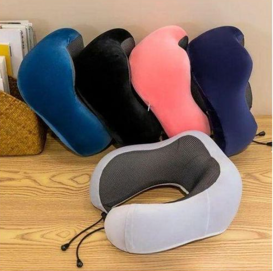Travel Pillow for Airplane / Memory Foam Neck Pillow / Soft Support Travel Essentials for Travelling, Sleeping Rest, Car, Train and Home Use