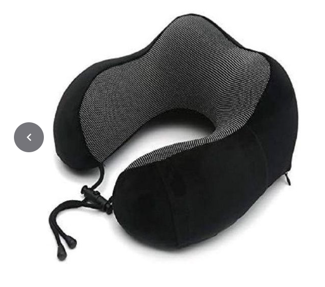 Travel Pillow for Airplane / Memory Foam Neck Pillow / Soft Support Travel Essentials for Travelling, Sleeping Rest, Car, Train and Home Use