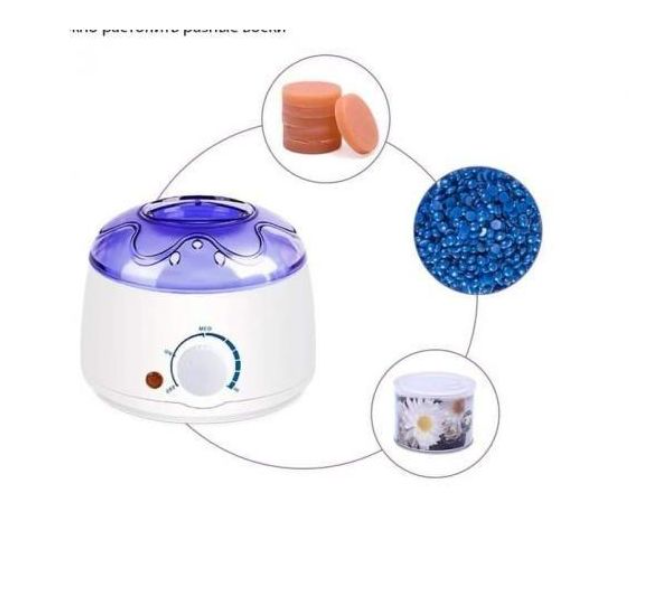 Professional Wax Warmer Machine - 360° Fast Melting Pot For All Wax Types - Hair Removal Wax Heater With Aluminum Container & See-Through Cover