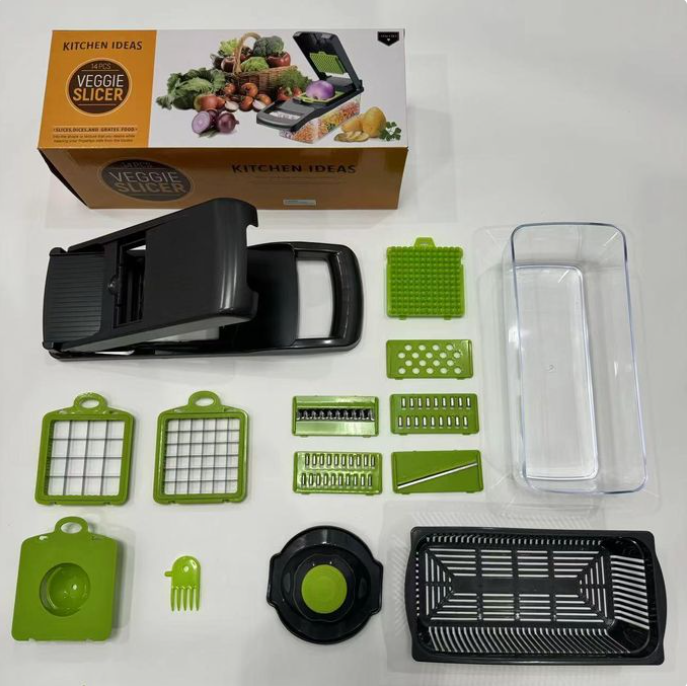 14 in 1 Multifunctional Food Chopper Vegetable Chopper Onion Chopper Kitchen Vegetable Slicer Dicer Cutter Veggie Chopper
