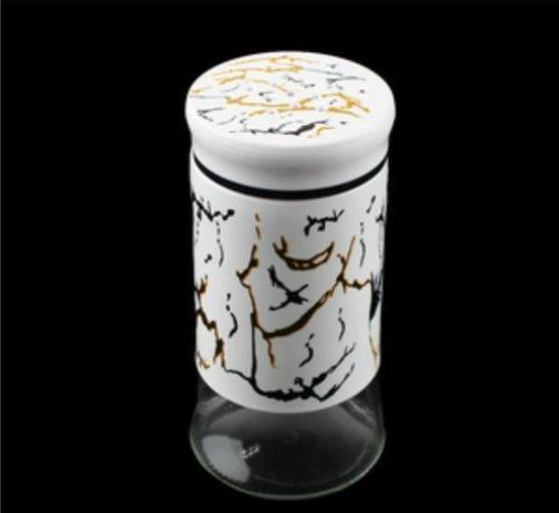 GLASS SPICE JAR / SALT PEPPER SHAKER - 1pc