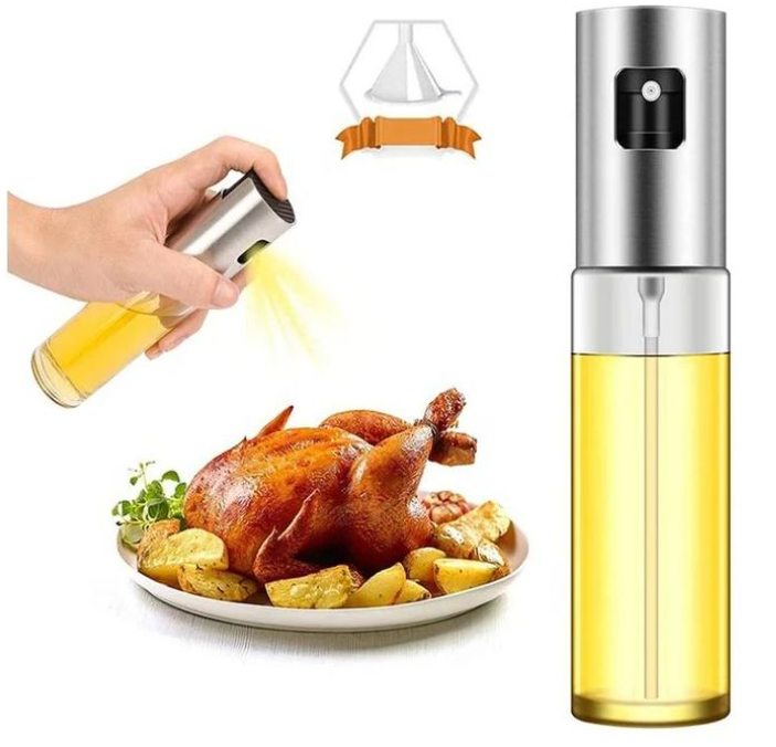Multipurpose Kitchen Vinegar,Oil Spray Bottle Salad BBQ Kitchen Baking Roasting Cooking Glass Olive Oil Sprayer for Cooking
