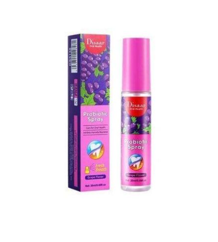 Disaar Probiotic Mouth Spray Fresh Breath Grape Flavor -20ml