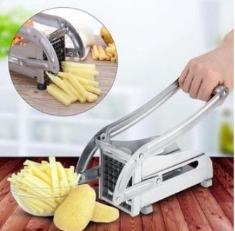 Stainless Potato CHIPS Chopper Cutter With Super Two BLADES IN Steel