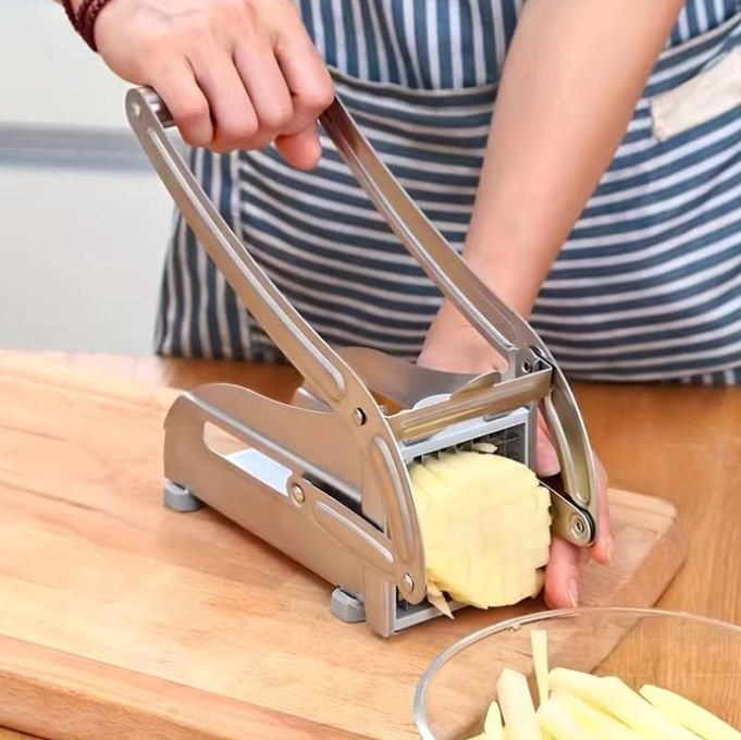 Stainless Potato CHIPS Chopper Cutter With Super Two BLADES IN Steel