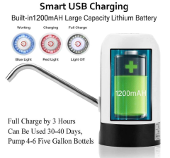 Water Bottle Pump 5 Gallon USB Charging Automatic Drinking Portable Electric Water Dispenser
