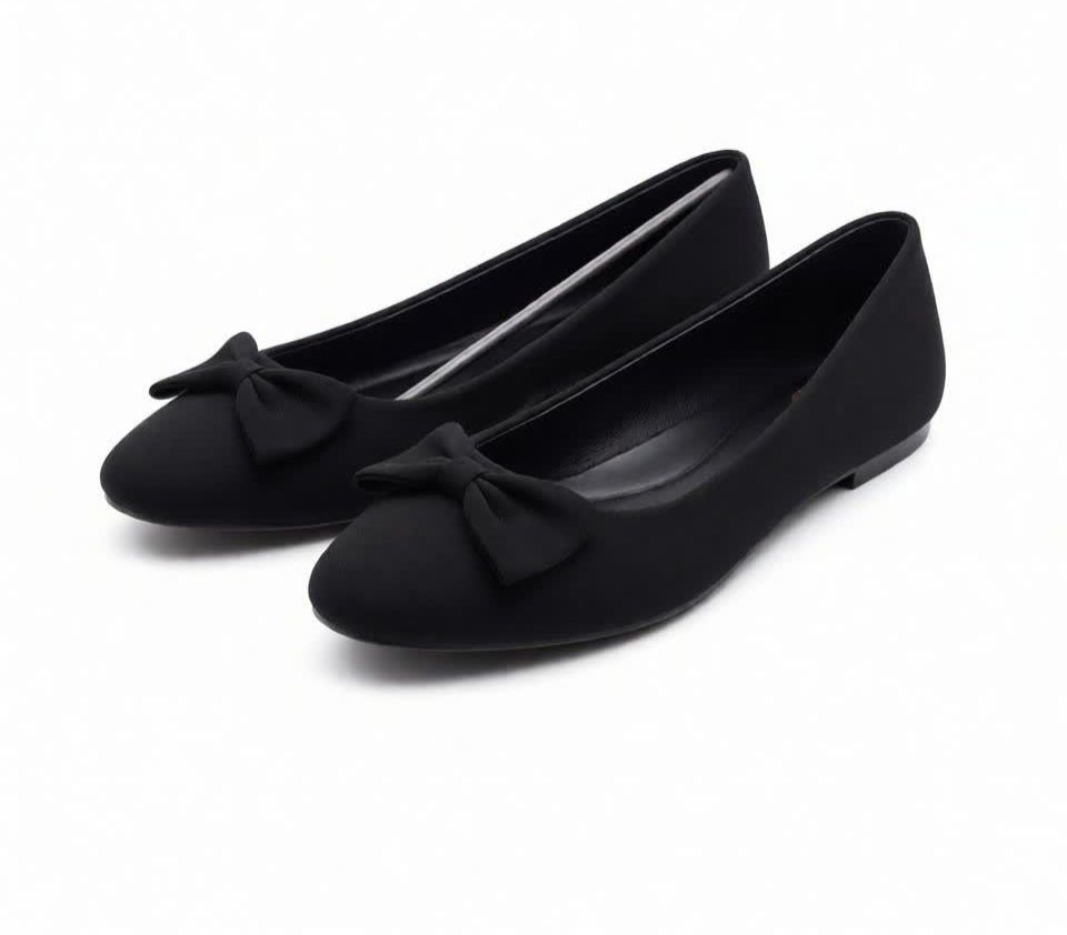 Ladies Shoes Flats Ballet & Dance Waterproof Plastic Shoes Women's New Pointed-toe Single Shoes British Style Loafers Black Professional Dress Work Shoes Formal Shoes Mom Shoes Student