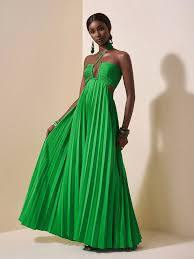 Women Maxi Dress Summer Beach Dress Elegant Pleated Halter Neck Long Dress Casual Vacation Party Evening Ladies Fashion Flowy Maxi Gown Lightweight Comfortable Stylish Female Wear