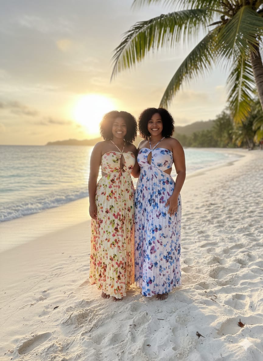 Women Maxi Dress Summer Beach Dress Elegant Pleated Halter Neck Long Dress Casual Vacation Party Evening Ladies Fashion Flowy Maxi Gown Lightweight Comfortable Stylish Female Wear