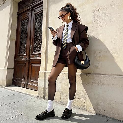 HOT SALE Women Glossy Patent wet look Leather Loafers Slip-On Flat Shoes with Gold Buckle Detail, Comfortable Office Work Shoes, Casual Fashion Ladies Shoes in Black and Brown size 37- 42