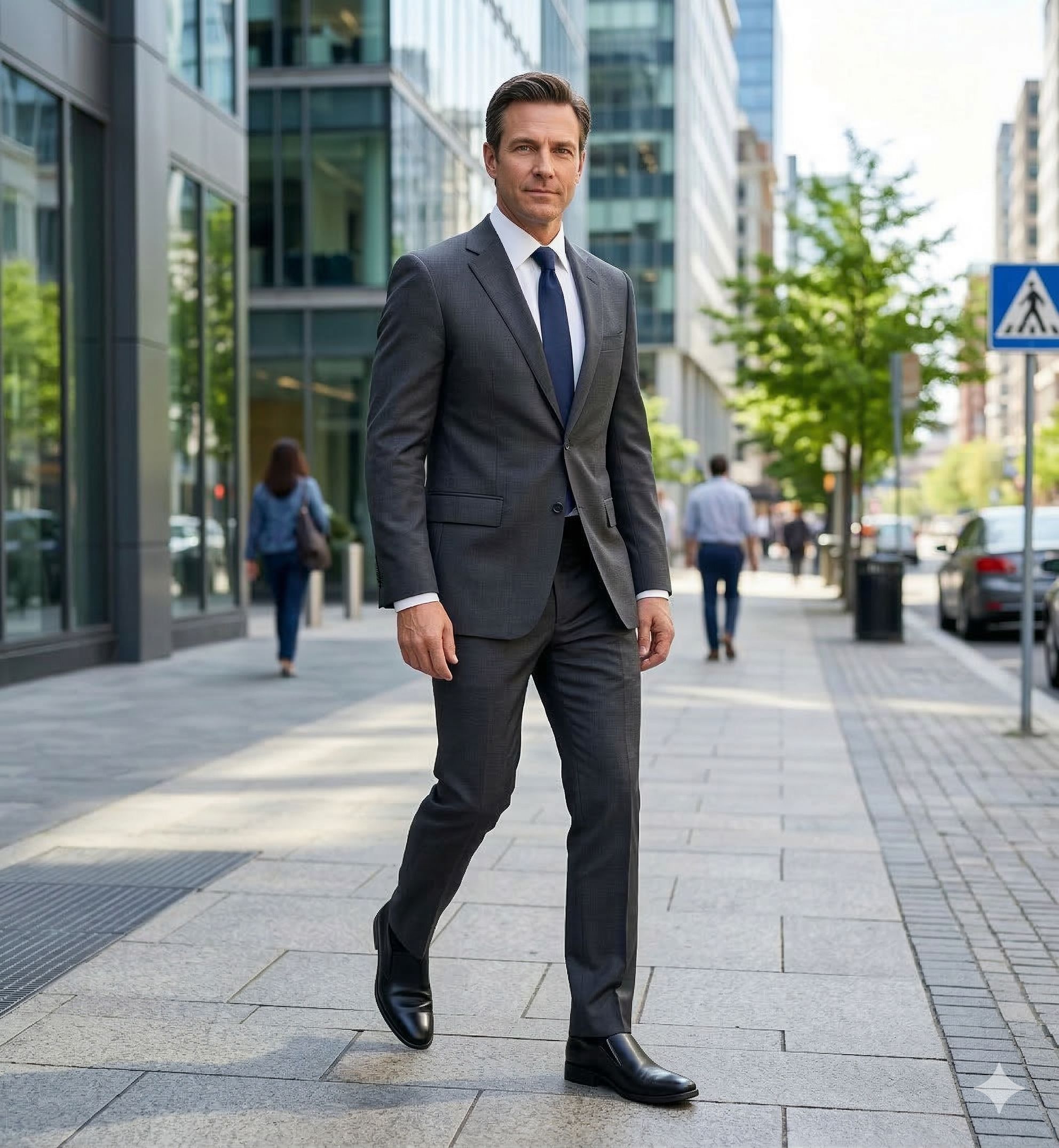 Official Men's Genuine Black Leather Slip-On Shoes, Elegant Formal Wedding & Office Loafers, Comfortable Business Casual Mens Dress Shoes,Durable Anti-Slip Sole Gentleman's Fashion Footwear Size 40-45