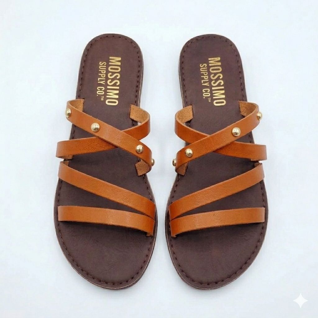 Women Flat Strap Slide Sandals Casual Open Toe Slip-On Slippers for Ladies Comfortable Summer Shoes Soft Sole Indoor Outdoor Beach Slides Fashion Footwear Black Brown Beige Size 37-42