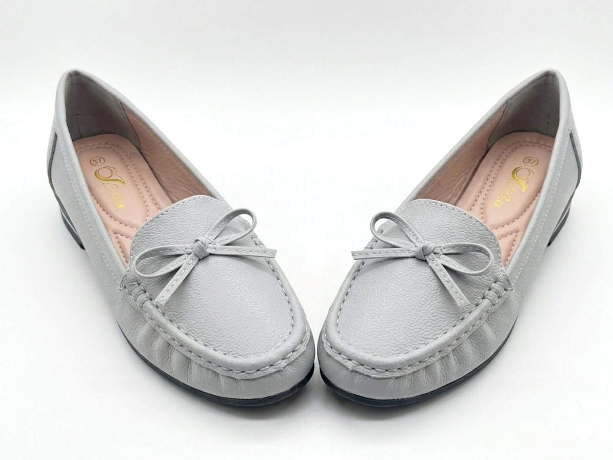 Women Casual Flat Loafers Slip-On Moccasin Shoes Soft Comfortable Lightweight Ladies Driving Shoes Breathable Everyday Footwear Office Work Walking Shoes available in Pink Grey Brown Black Size 37-42.