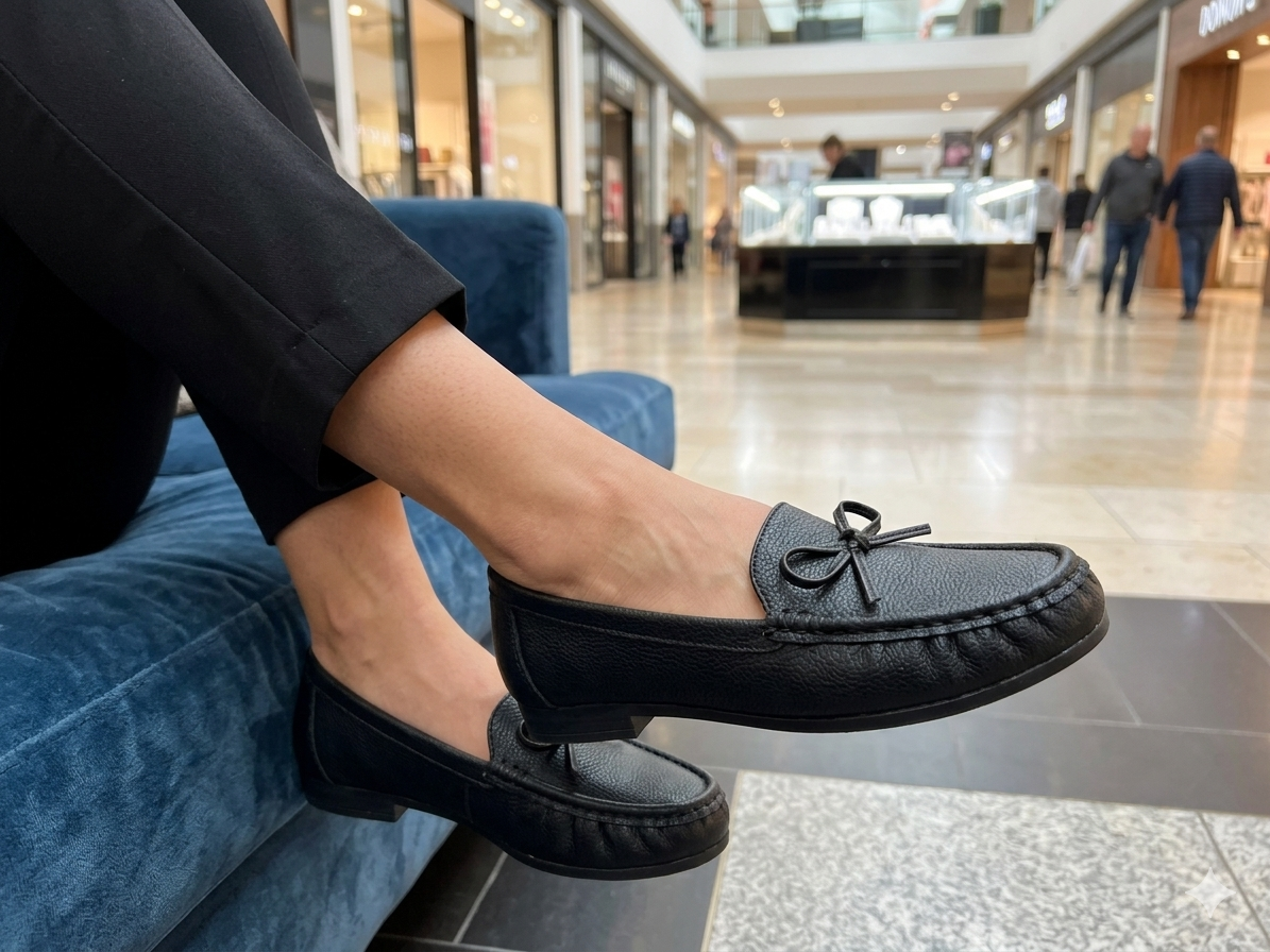 Women Casual Flat Loafers Slip-On Moccasin Shoes Soft Comfortable Lightweight Ladies Driving Shoes Breathable Everyday Footwear Office Work Walking Shoes available in Pink Grey Brown Black Size 37-42.