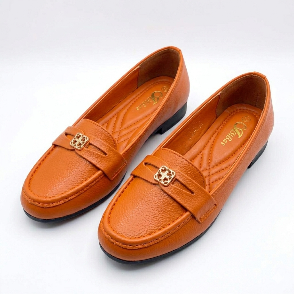 Women Classic Flat Loafers Slip-On Shoes Comfortable Soft Cushion Ladies Casual Office Shoes Lightweight Breathable Everyday Walking Footwear Elegant Design available Beige Black Grey orangeSize 37-42