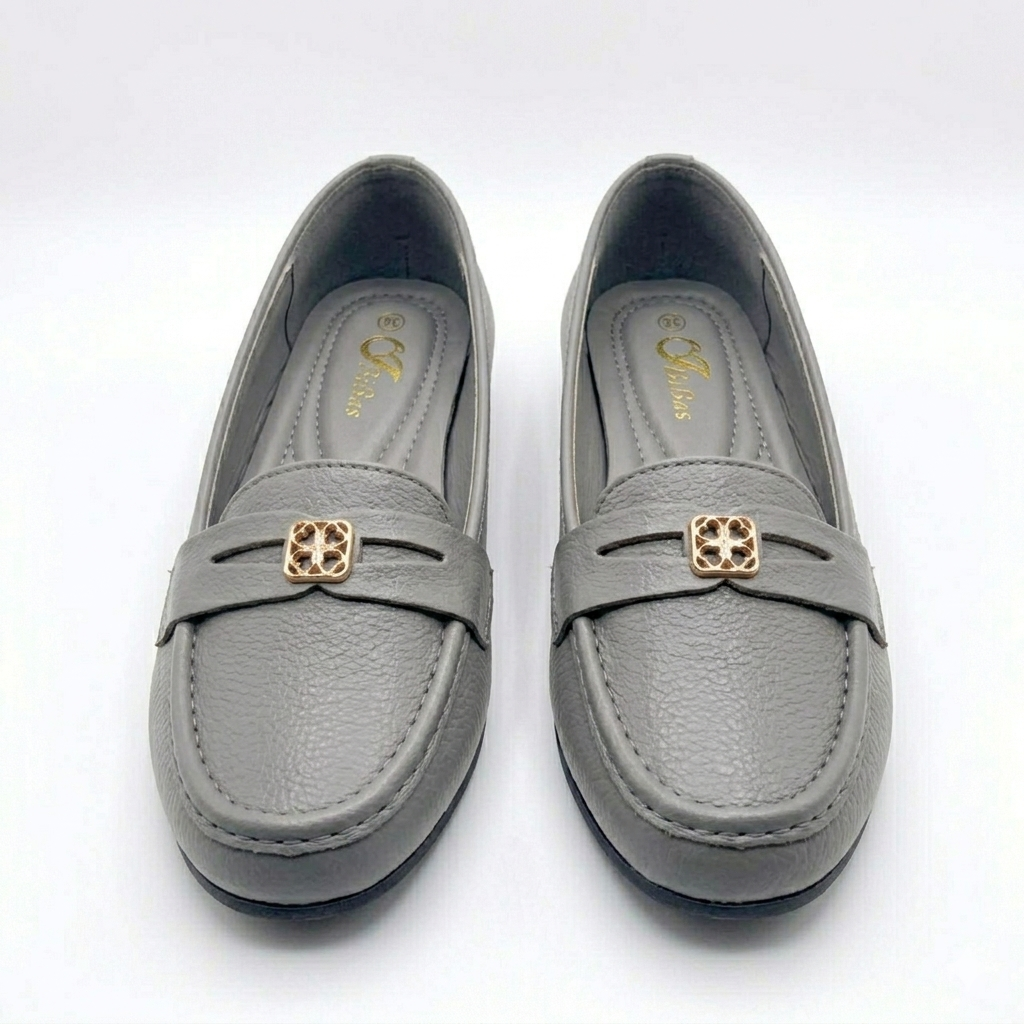 Women Classic Flat Loafers Slip-On Shoes Comfortable Soft Cushion Ladies Casual Office Shoes Lightweight Breathable Everyday Walking Footwear Elegant Design available Beige Black Grey orangeSize 37-42