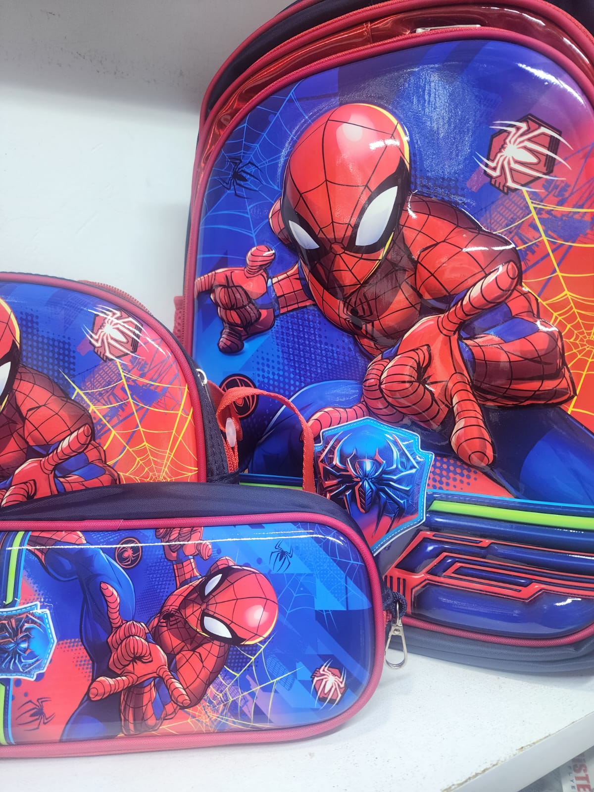 17 inch spiderman boys Backpack 3pcs(bag/lunch bag/pencil set)