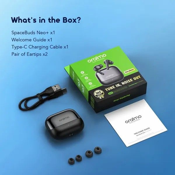 Oraimo SpaceBuds Neo+ OTW-323P ANC Spatial Audio True Wireless Earphones