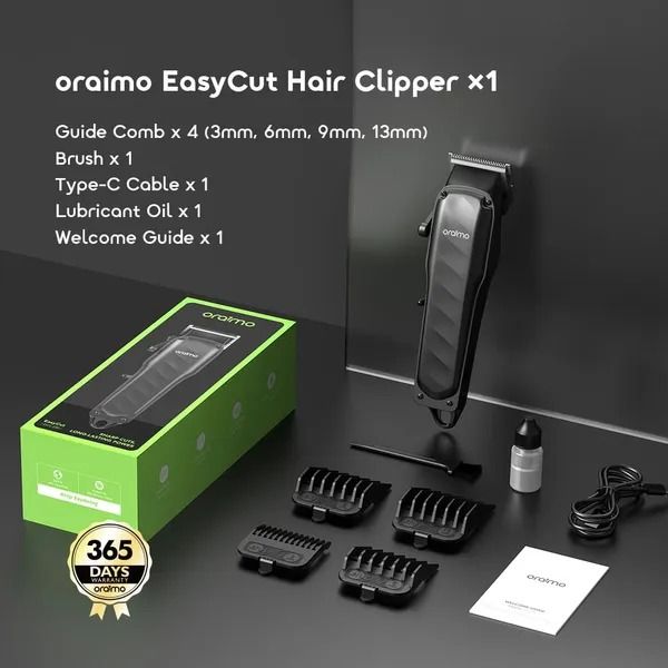 Oraimo EasyCut OCL-230 Hair Clipper Rechargeable Professional Hair Trimmer High-Power Motor Long-Life Battery Shaving Machine