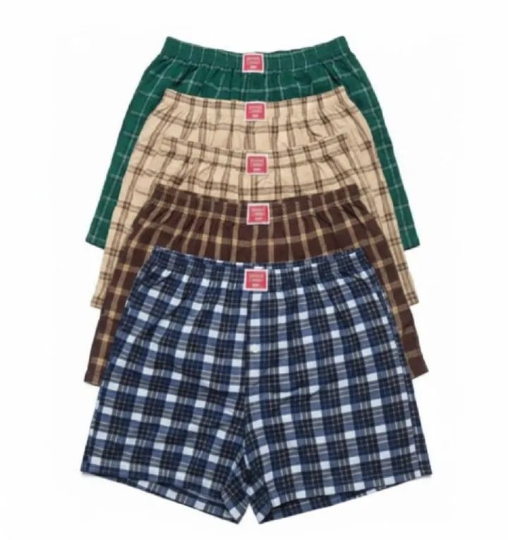 6PCs BEST Cotton Boxer Shorts – Breathable, Ultra-Soft, Comfortable & Stylish Plaid Underwear with Elastic Waistband for Everyday Wear, Lounging, Sleeping & All-Day Freshness