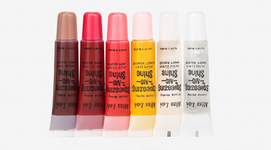 6 PCs Squeeze N Lovely / Shine Lip Gloss , Clear to Colored Tasty and Super Shiny Lipgloss - Miss Look view 3