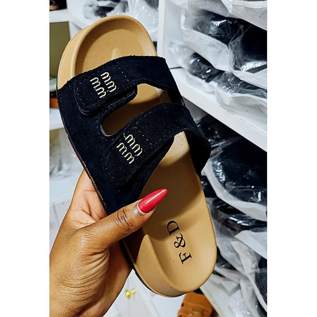 Size 36-41 ✅ MIU MIU  Women Sandals   |  Comfortable Ladies Fashion Flat Open Shoes Non-Slip Beach Casual Ladies Summer Slippers
