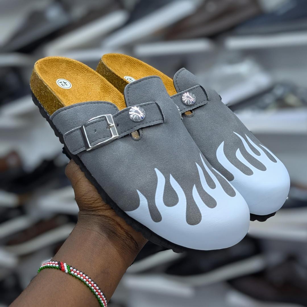 ✅  Flame Mules Unisex Suede Clogs – Men & Women Birken Sandals | Non-Slip Outdoor Sandals | Limited Stock