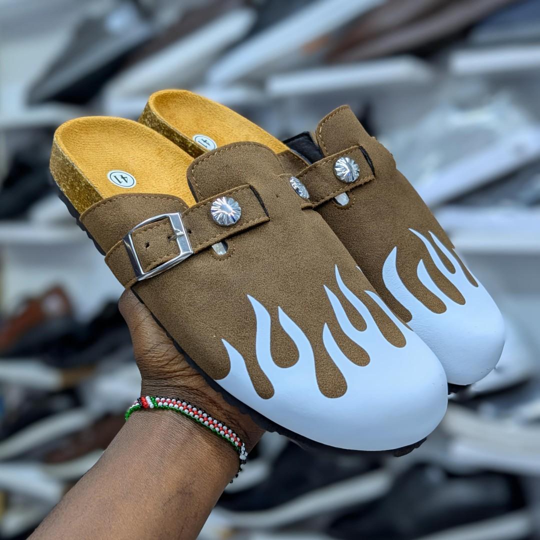 ✅  Flame Mules Unisex Suede Clogs – Men & Women Birken Sandals | Non-Slip Outdoor Sandals | Limited Stock