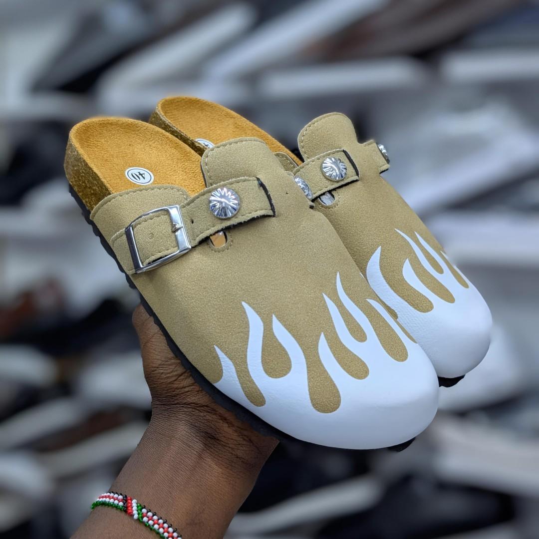 ✅  Flame Mules Unisex Suede Clogs – Men & Women Birken Sandals | Non-Slip Outdoor Sandals | Limited Stock