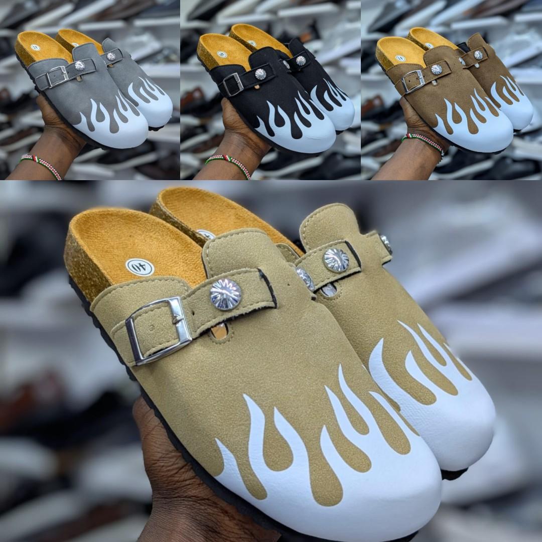 ✅  Flame Mules Unisex Suede Clogs – Men & Women Birken Sandals | Non-Slip Outdoor Sandals | Limited Stock