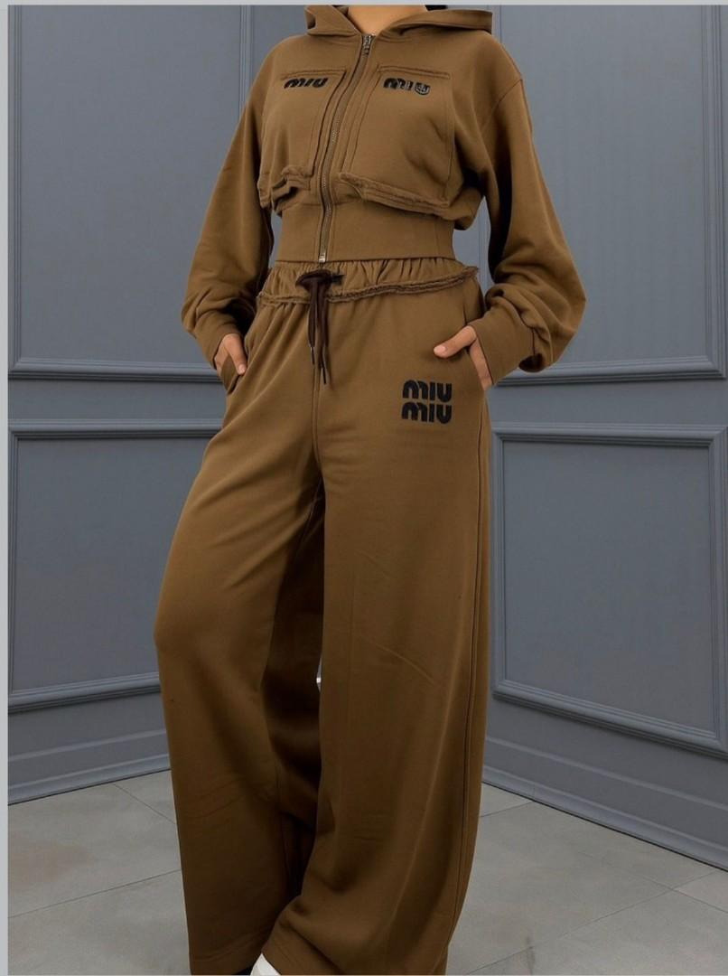 Women | Baddie 2 Piece Set Tracksuit | Crop Top Hoodie | Baggie Unit | Sweatpants Fashion Jogger Outfit Streetwear – Pink Black White Maroon Green Brown Yellow – M L XL