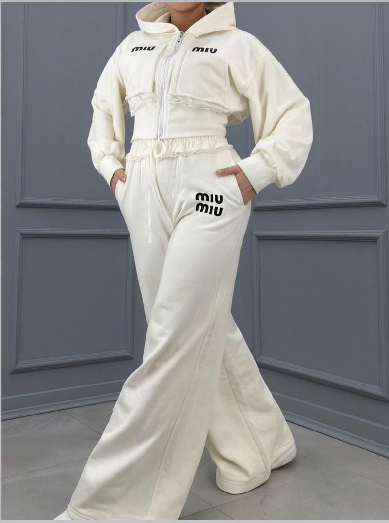 Women | Baddie 2 Piece Set Tracksuit | Crop Top Hoodie | Baggie Unit | Sweatpants Fashion Jogger Outfit Streetwear – Pink Black White Maroon Green Brown Yellow – M L XL