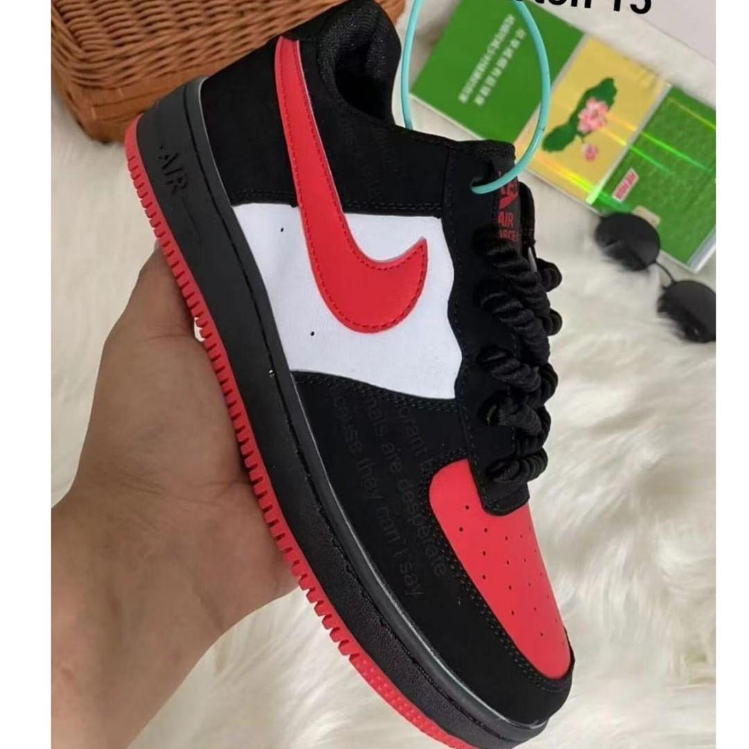 🔥LIMITED EDITION ✅ AIR FORCE 1 UNISEX SNEAKER SHOES HIGH QUALITY CASUAL SHOES BLACK RED BLUE @WHOLESALE PRICE