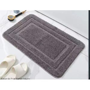 Flocking Mats Non-slip. Durable Soft Of The Feet. Size: 50x80cm This bathroom rug mat or door features extra soft and absorbent material for added comfort. Luxury material. Washing machine friendly