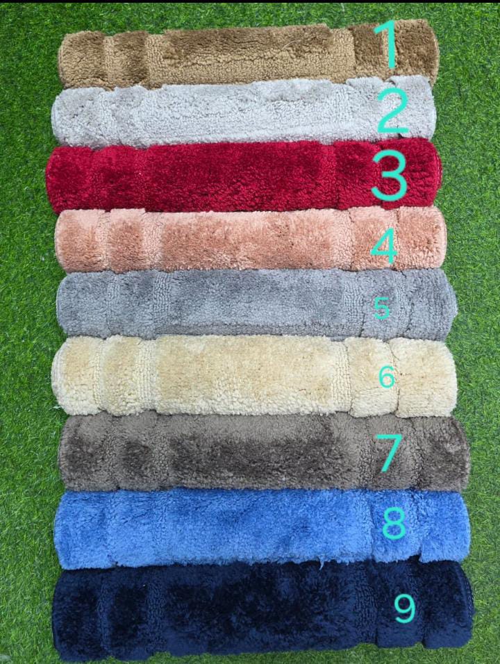 Flocking Mats Non-slip. Durable Soft Of The Feet. Size: 50x80cm This bathroom rug mat or door features extra soft and absorbent material for added comfort. Luxury material. Washing machine friendly