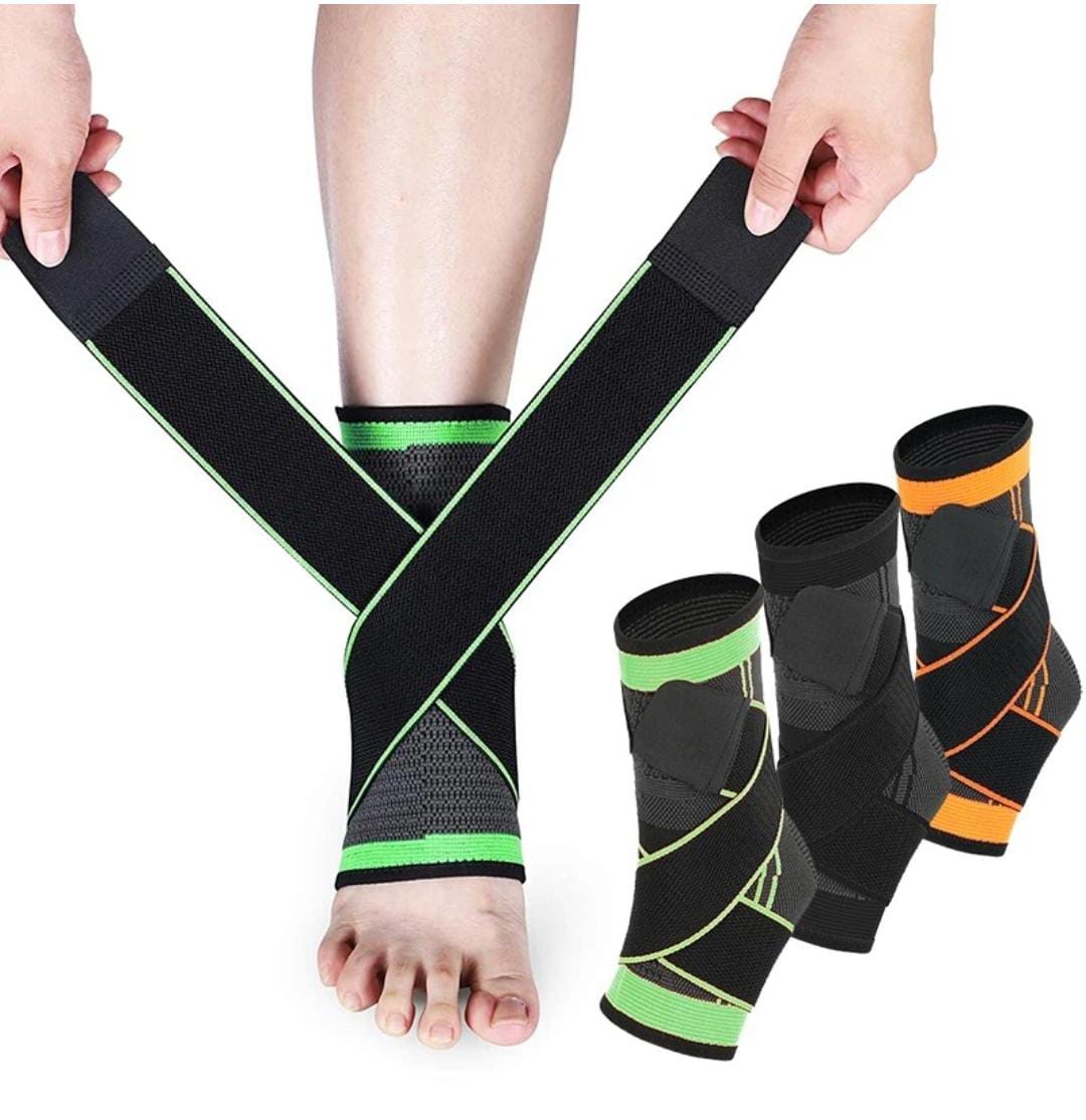 Ankle Brace adjustable compression, Ankle support for ligament damage,double compression straps