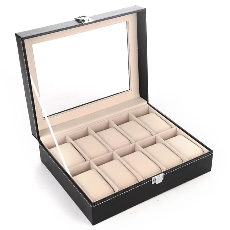 10 Slots Watch Organizer/Storage Box perfect gift idea for ramdhan, valentines, wedding etc, home organization and for business as a display