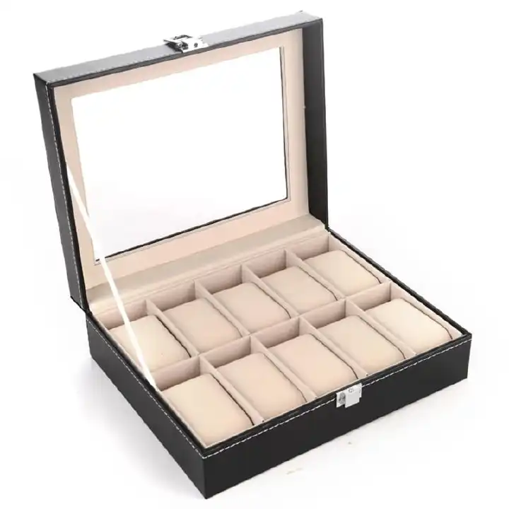 10 Slots Watch Organizer/Storage Box perfect gift idea for ramdhan, valentines, wedding etc, home organization and for business as a display