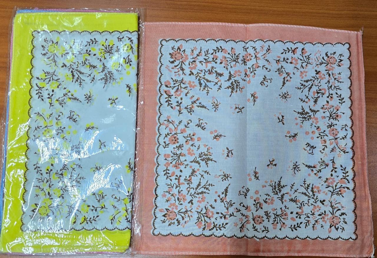 12PCS HANDKERCHIEFS UNISEX