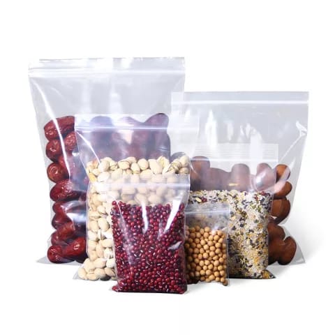 20 pcs Ziplock bags Fridge Storage Bags Double-layer Zipper Food Storage Bag For Food Fefrigerator Sealed Bag Kitchen Storage