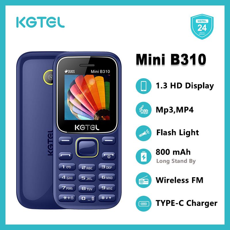 EASTER SALES OFFER!!MINI B310 KGTEL DUALSIM DUAL STANDBY,1.3HD DISPLAY,CAMERA SUPPORT 800MAH BATTERY CAPACITY,82*35.8*12CM BLUETOOTH WIRELESS FM SUPPORT SYLISH KEYPAD