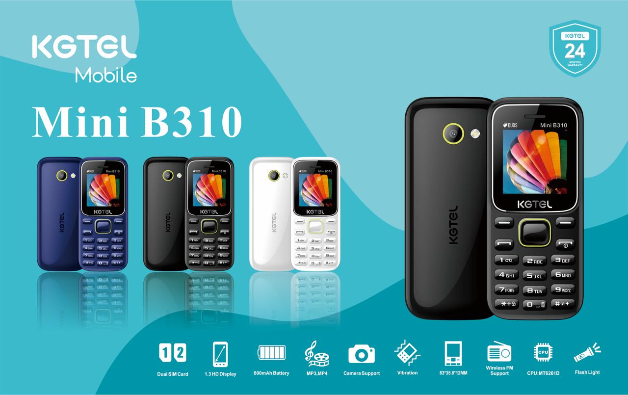 EASTER SALES OFFER!!MINI B310 KGTEL DUALSIM DUAL STANDBY,1.3HD DISPLAY,CAMERA SUPPORT 800MAH BATTERY CAPACITY,82*35.8*12CM BLUETOOTH WIRELESS FM SUPPORT SYLISH KEYPAD