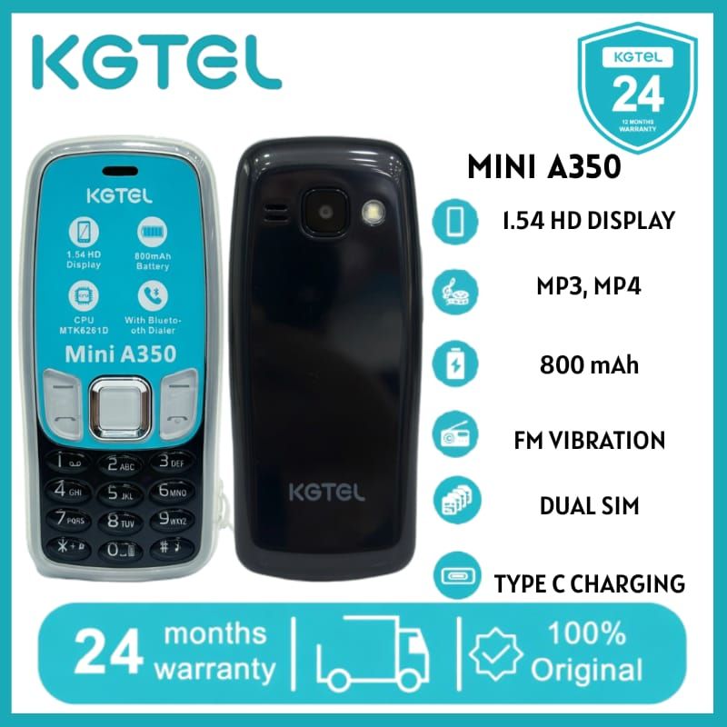 MINI A350 Its a stylish feature phone with a pocket friendly price thus easy to afford,dual simcard,has fm and vibration,camera ,bluetooth,screen inch 1.54,has magic voice battery capacity 800mah